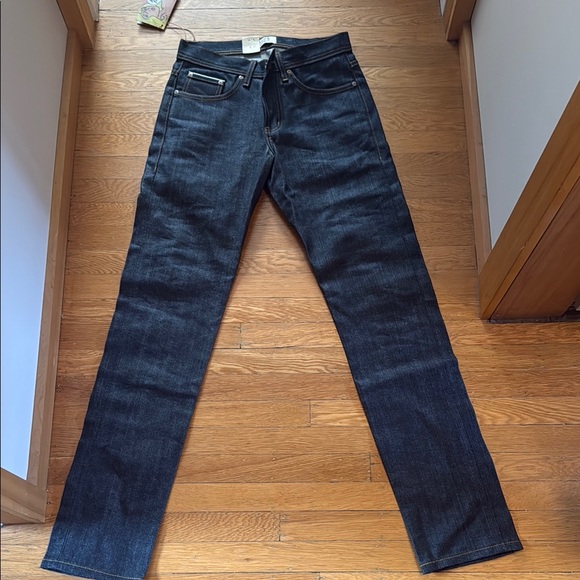 Naked & Famous Denim Black Straight Jeans